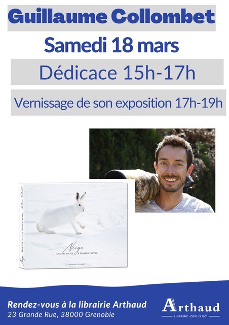 Vernissage-dédicace expo photo "Neige" Guillaume Collombet